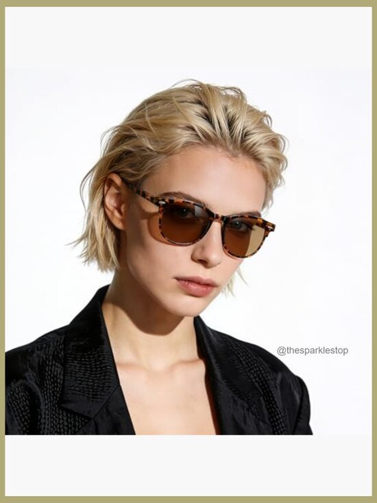 Round Retro Sunglasses UV400 Protection Lightweight Acetate Frames main image 4